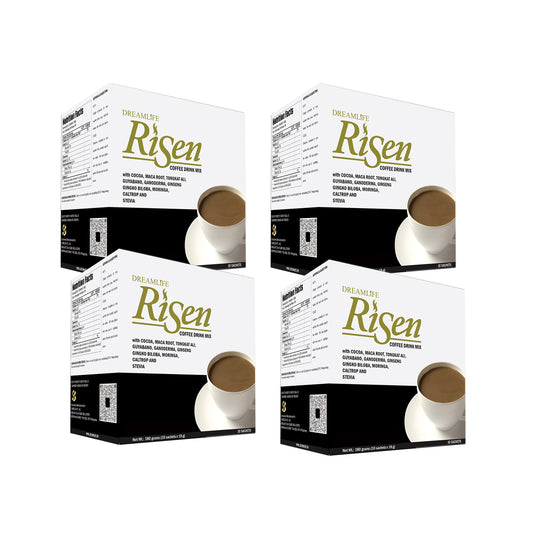 4 BOX RISEN COFFEE ( 40 sachets )