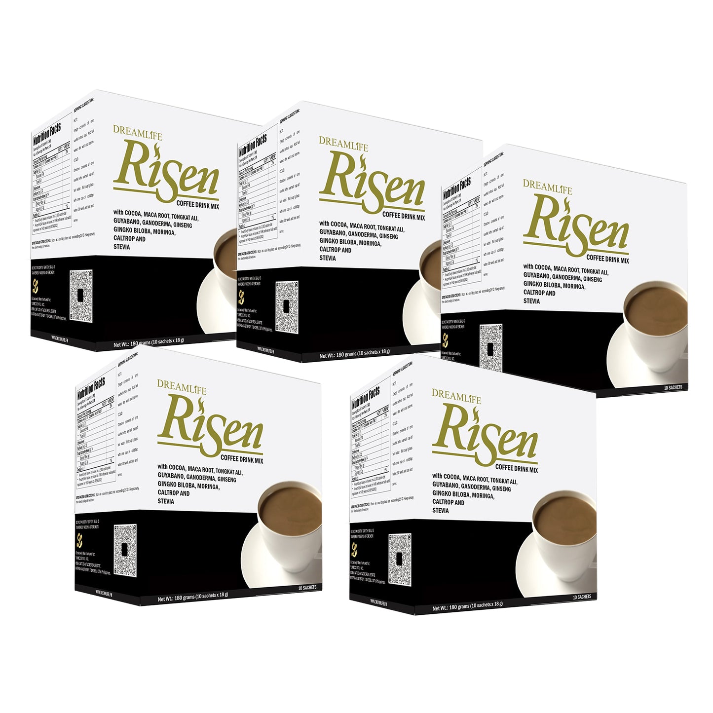 8 BOX RISEN COFFEE ( 80 sachets )