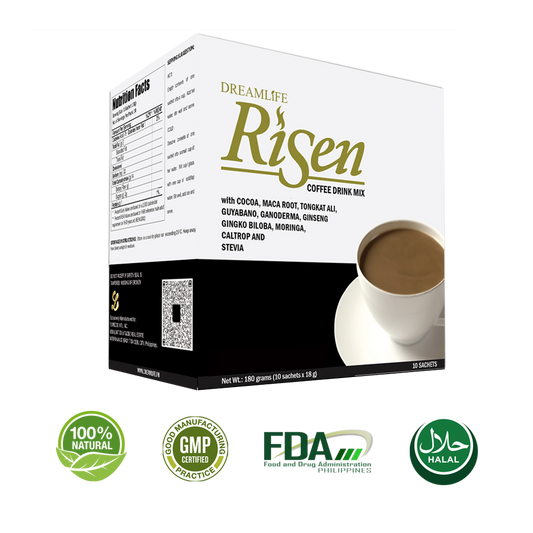 1 BOX RISEN COFFEE ( 10 sachets )