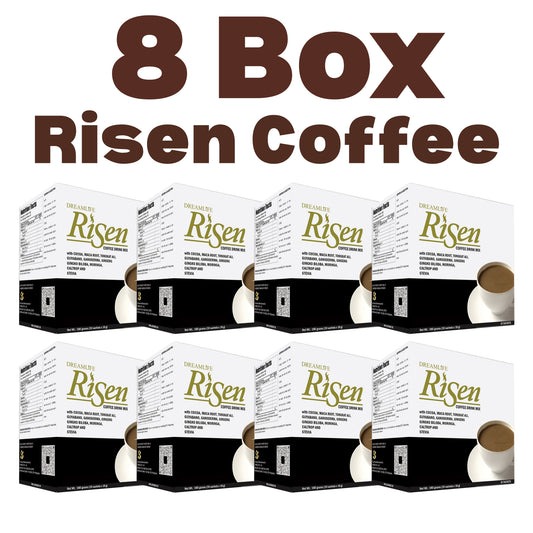 8 BOX RISEN COFFEE ( 80 sachets )