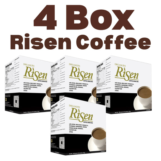 4 BOX RISEN COFFEE ( 40 sachets )